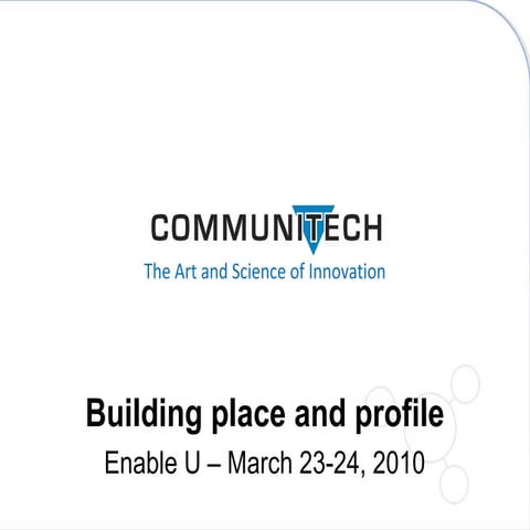 Enable U   Building Place & Profile A Peters