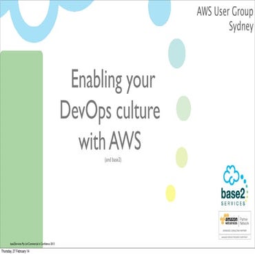 Enabling your DevOps culture with AWS