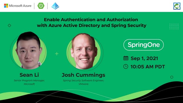 Enable Authentication and Authorization with Azure Active Directory and Sprin...