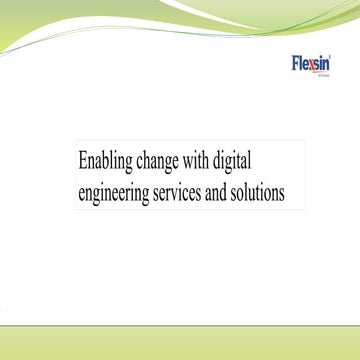 Enabling change with digital engineering services and solutions