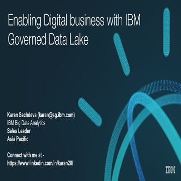 Enabling digital business with governed data lake