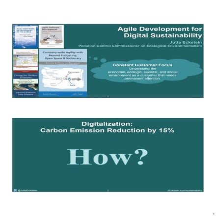 Agile Development for Digital Sustainability