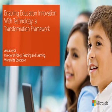 Enabling education innovation with technology - a transformation framework