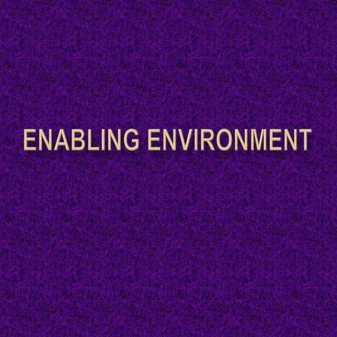 Enabling environment.ppt:Enabling environment