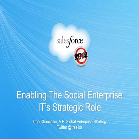 Enabling the Social Enterprise - Trae Chancellor