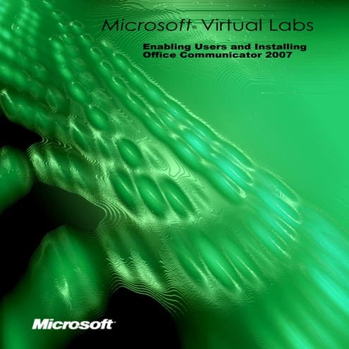 Enabling usersandinstallingofficecommunicator2007