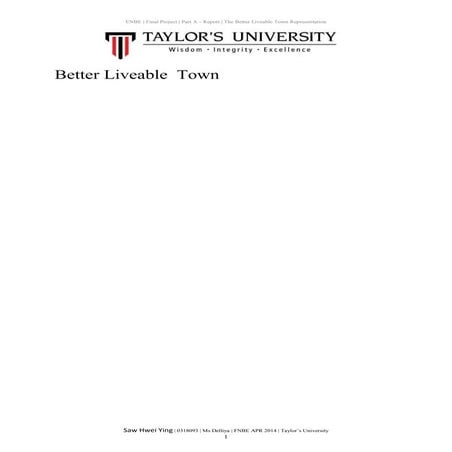 Enbe future town report template words