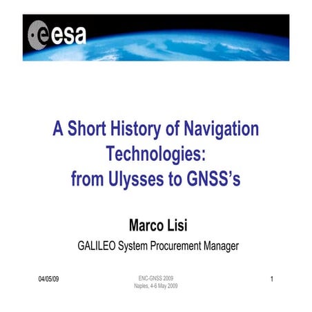 A Short History of Navigation Technologies