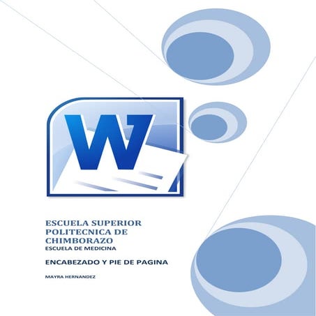 Encabezado y pie de pagina