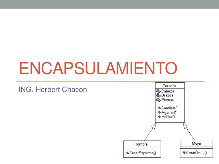 Encapsulamiento Encapsulamiento
