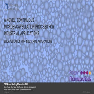 Encapsulation for industrial applications