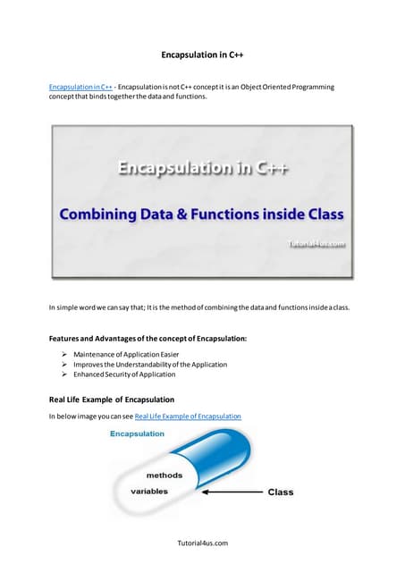 Encapsulation C++ | PPT