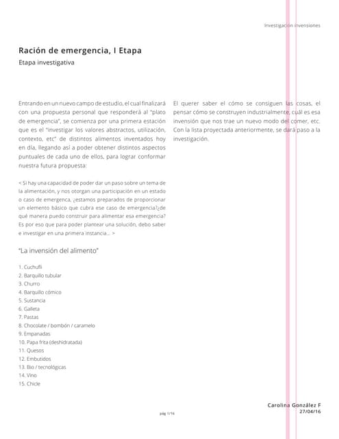 CBGF2016T14:Ración de emergencia, 1 Etapa acto y celebración 2016