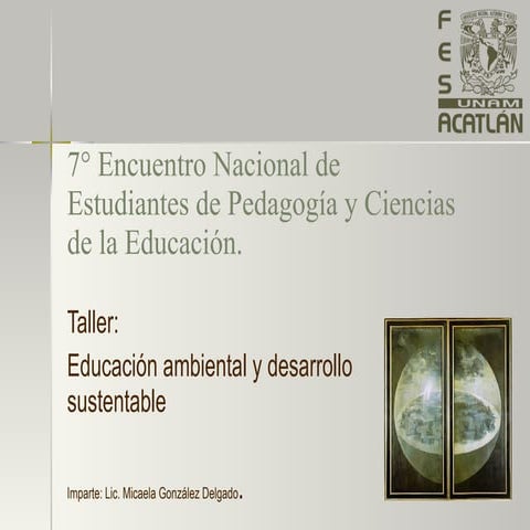 EDUCACIÓN PARA EL DESARROLLO SOSTENIBLE | PPTX