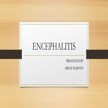 Encephalitis