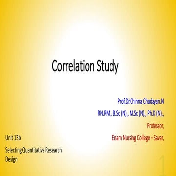 Correlation study .pptx | Physics | Science