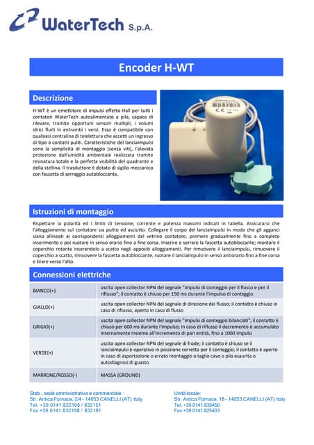 WaterTech - WTG4SN NB-IoT | PDF