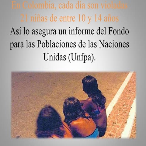 En colombia, cada día son violadas 21