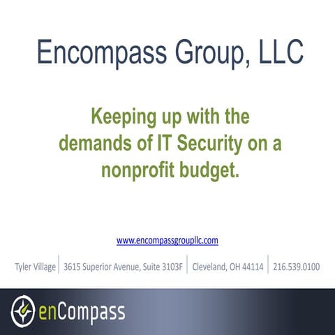 Keep Up with the Demands of IT Security on a Nonprofit Budget