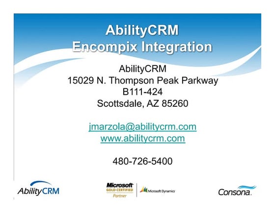 Abilitycrm presentations
