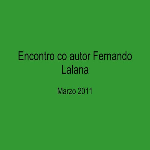 Encontro co autor fernando lalana