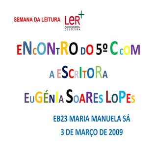 Encontro Do 5º C Com A Escritora Ve...