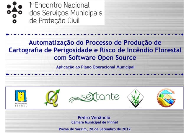 Automatização do Processo de Produção de Cartografia de Perigosidade e Risco de Incêndio Florestal com Software Open Source