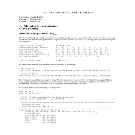 METODOS DE ENCRIPTACIÓN | PDF