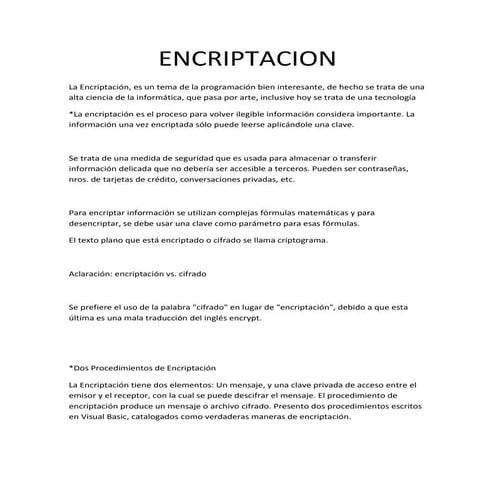 Encriptacion | PPTX