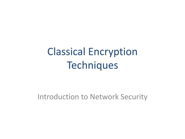 EncryptionTechChap2.ppt