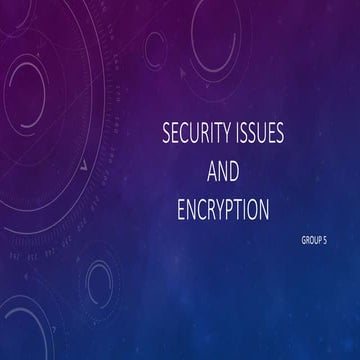 Encryption techniques | PPT