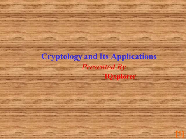 Cryptography