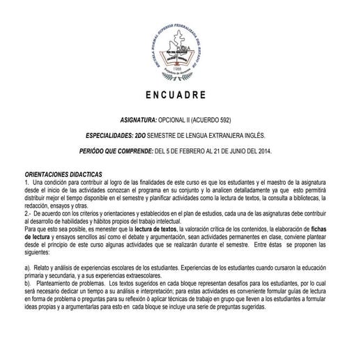 Encuadre opcional ii