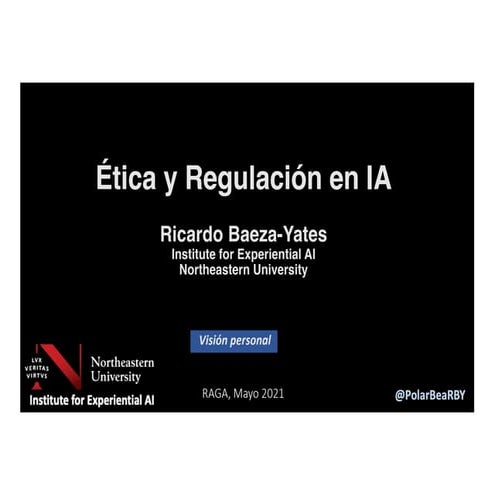 Encuentro Datos Abiertos e IA - Ricardo Baeza-Yates (Mayo 2021)