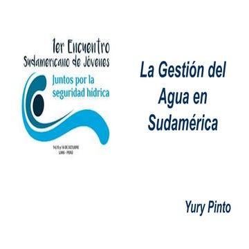 Encuentro de jovenes-La gestión del Agua en Sudamérica