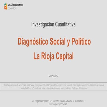 Encuesta Analía del Franco La Rioja Marzo 2017