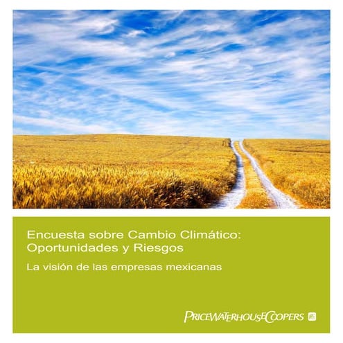 Encuesta sobre Cambio Climático 2010 PricewaterhouseCoopers