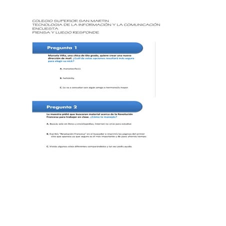 Encuesta 4 to sociales