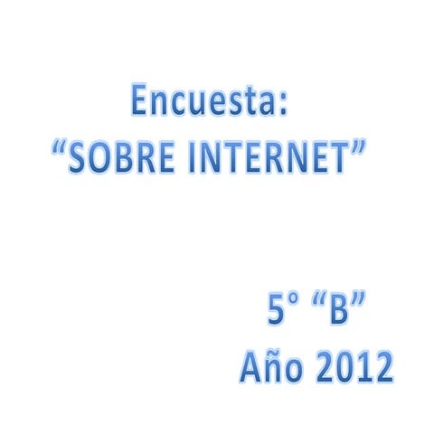 Encuesta 5° b
