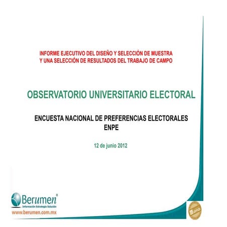 Encuesta berumen 12 de junio