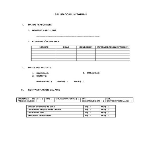 Encuesta comunidad ii