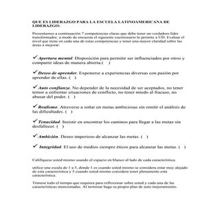 Encuesta De Liderazgo