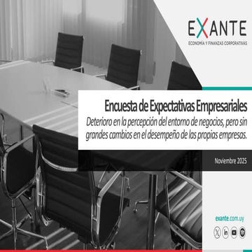 Encuesta de Expectativas Empresariales | Noviembre 2025
