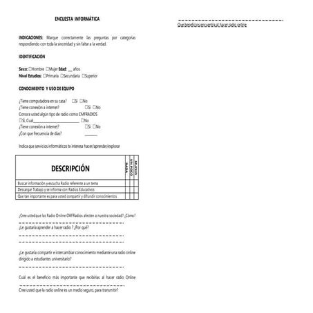 Encuesta informatica