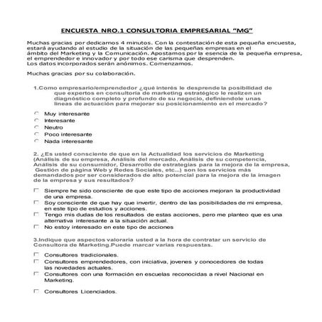 Encuestas Consultoria