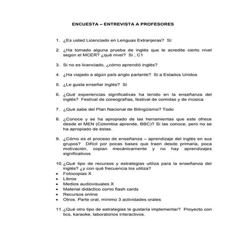 Encuesta- Entrevistas