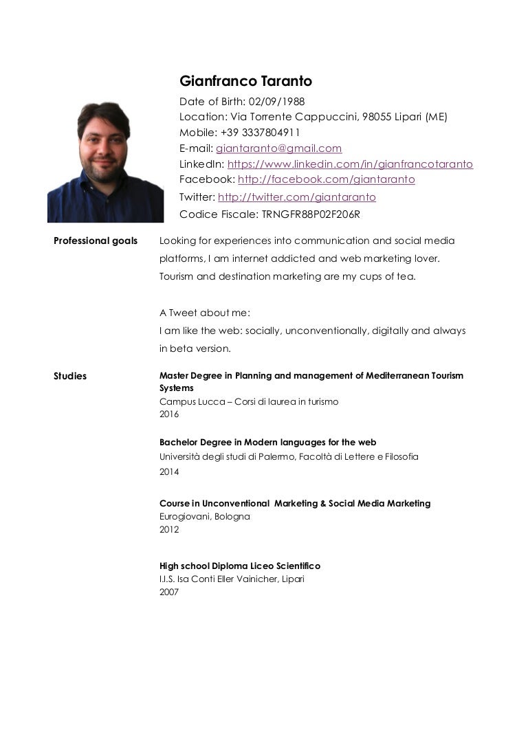 Simple cv format Simple cv format image