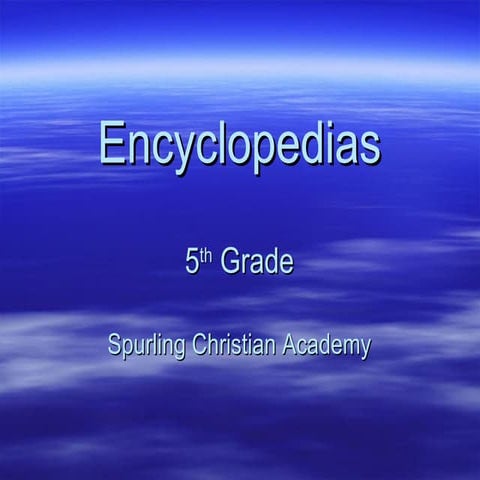 Encyclopedias