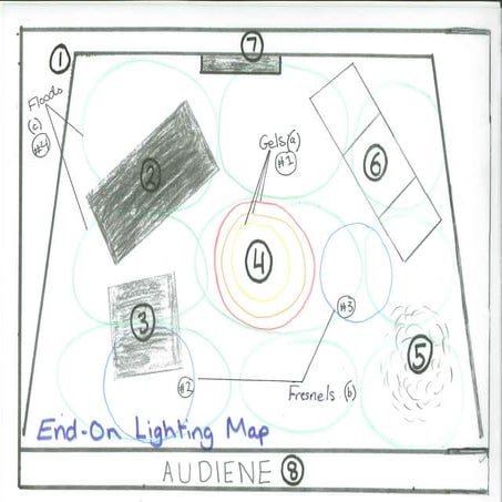 End on lighting map
