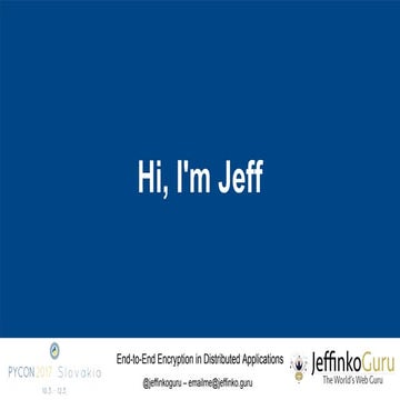 End-to-End Encryption of Distributed Applications